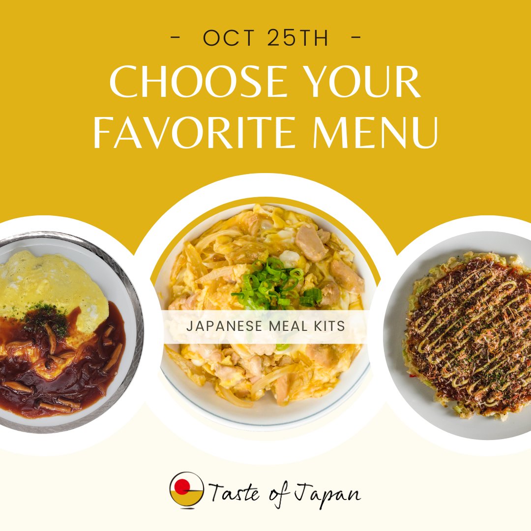 TasteofJapan's tweet photo. 10/25(水）にお届けするメニューを紹介いたします✨今週はオリジナルデミグラスソースが自慢のオムライスを始めとしたラインナップです。ご注文は22日（日）まで！

▼ご注文はこちらから🔔
https://t.co/a2B16R4w0u

#tasteofjapan_sf
#日本食
#ミールキット
#サンフランシスコ在住
#ベイエリア在住 https://t.co/No9ZmMNIdg