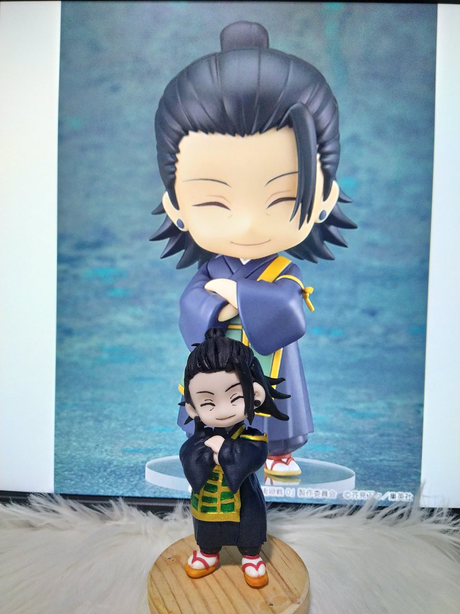 MyClayations's tweet photo. I can hear him say 'Satoru, long time no see!' 

#jujutsukaisen #jujutsukaisen0 #GetoSuguru #Myclayations #jjkfanart #clayart https://t.co/maOjMqkijI
