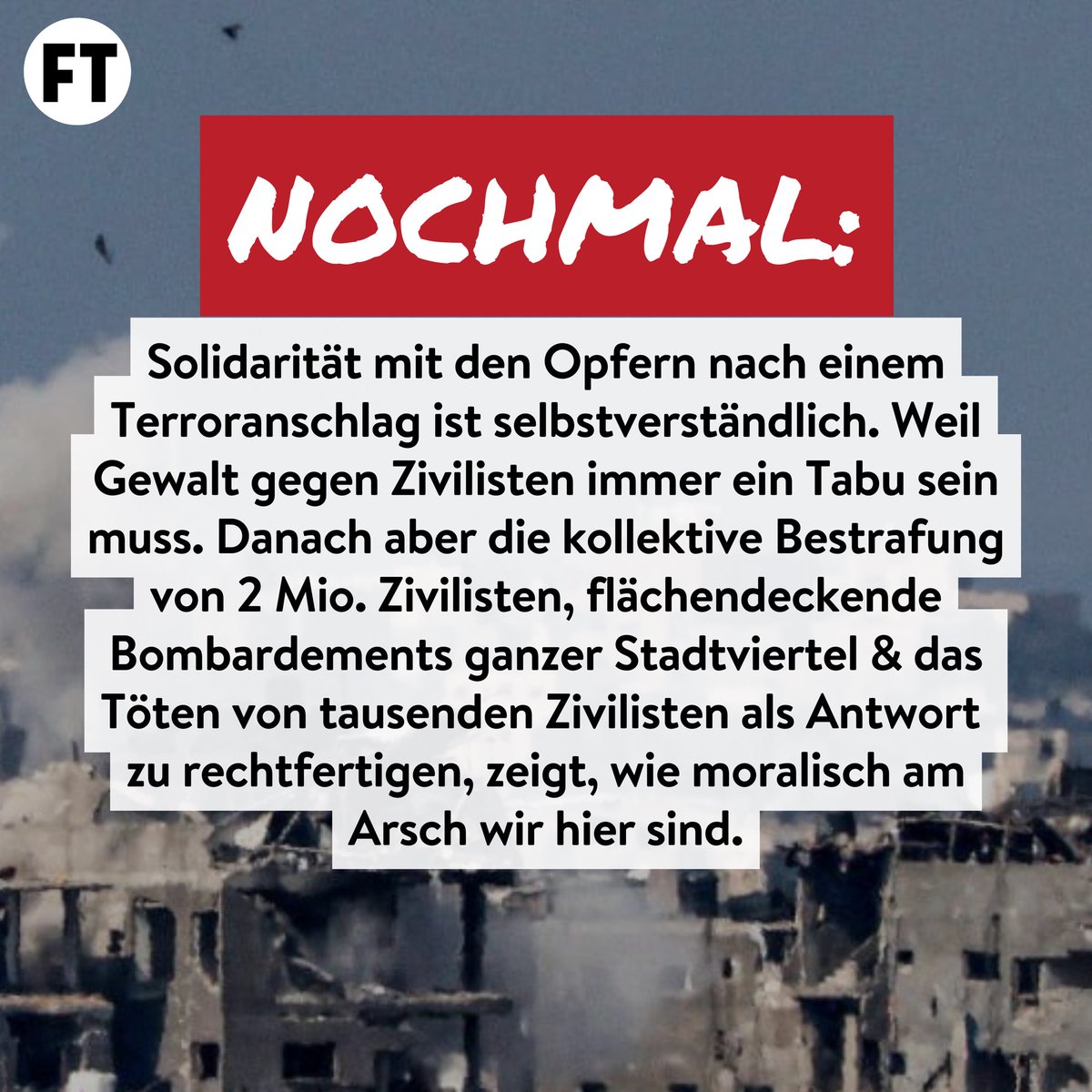 FTodenhoefer's tweet photo. #gaza https://t.co/fNzWVg2fEa