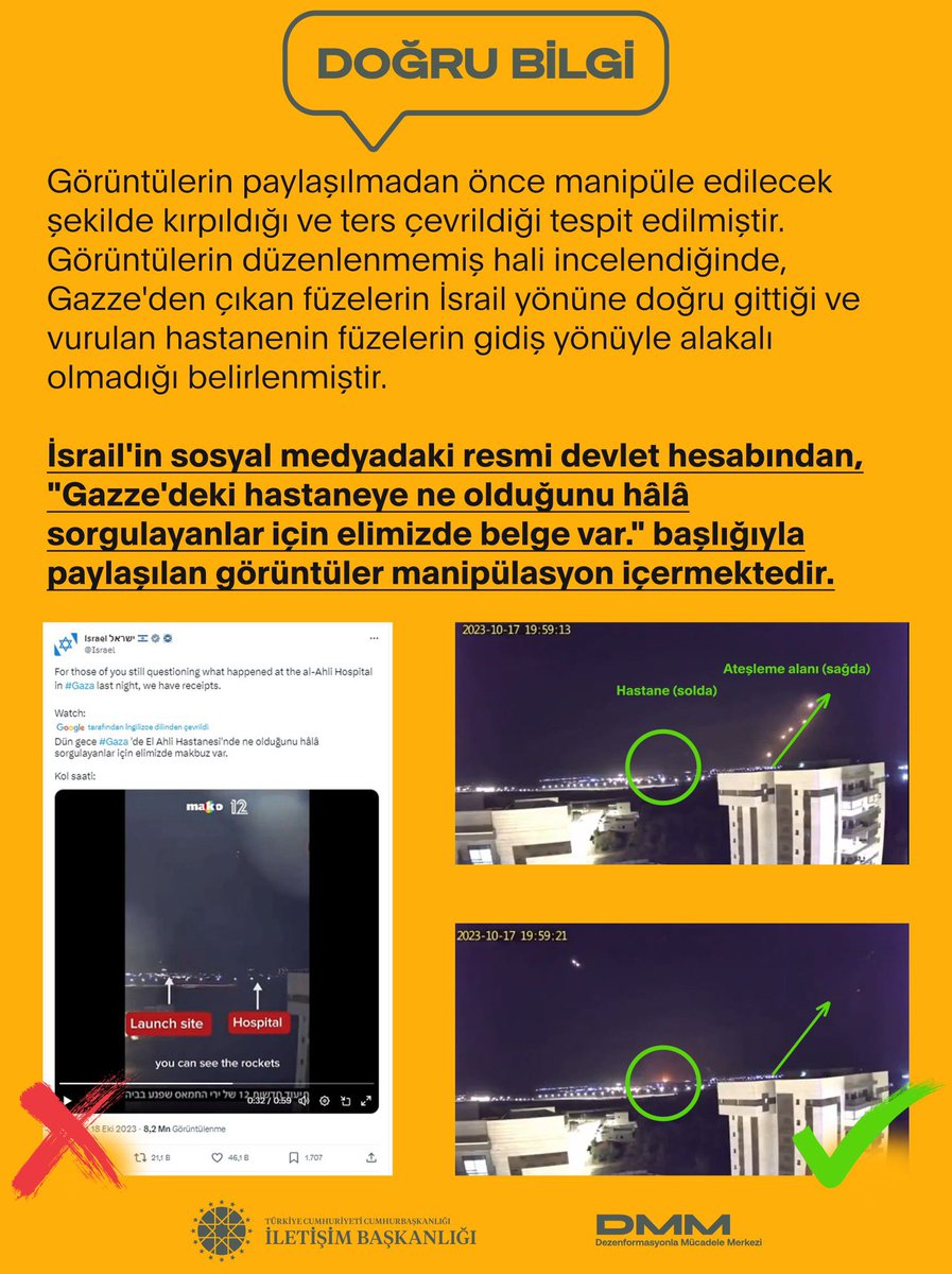 jacksonhinkle's tweet photo. 🇹🇷🇮🇱 The Turkish Government has confirmed that Israel FAKED posts claiming that Hamas bombed the Gaza Hospital &amp; that Israel is responsible for the horrific war crime — NOT Hamas. https://t.co/BwKm91TEgC