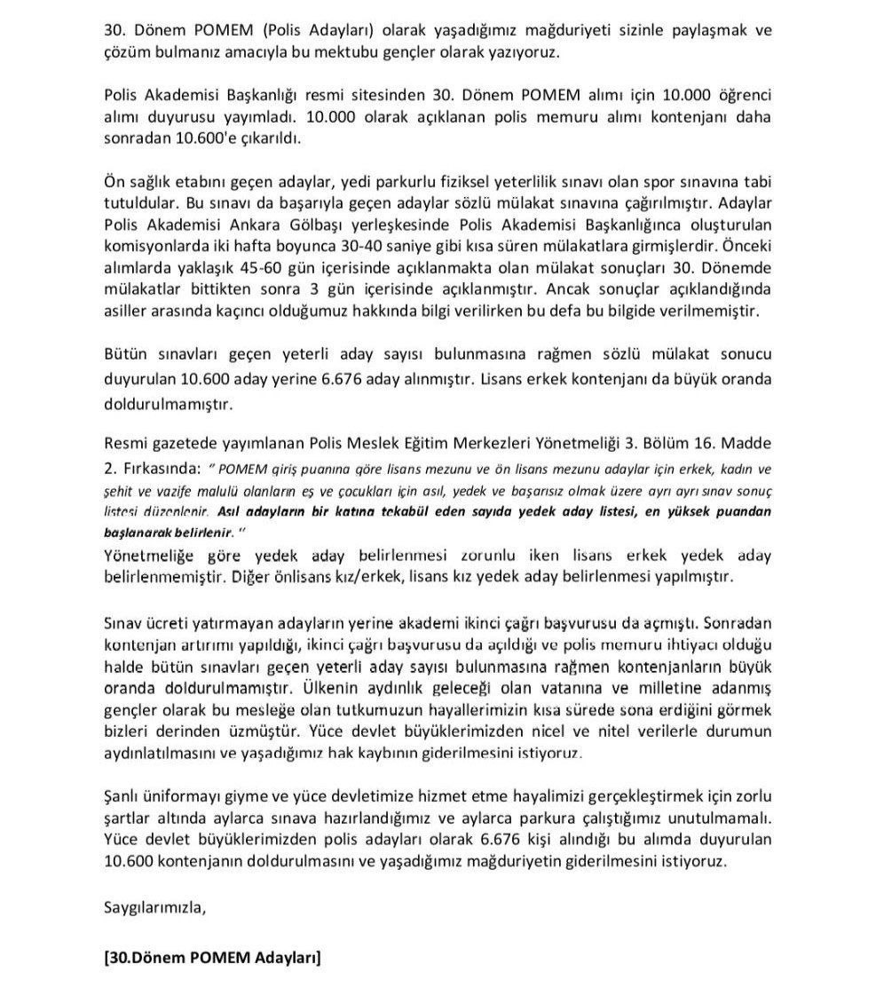 FthHco8043's tweet photo. @buroissendikasi 30 40 saniye süren mülakatlar elendik. https://t.co/T1uVla4Qvh