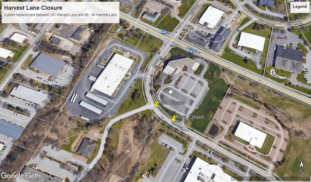 Heads up: The section between the yellow pins will be closed from Oct 23-27 for a culvert replacement. Access to Monkey Do, Goodwill, the Rec Zone, &amp; All Earth will be from Williston Rd, while access to NEFCU and beyond will be from Marshall Avenue.  Please plan accordingly!