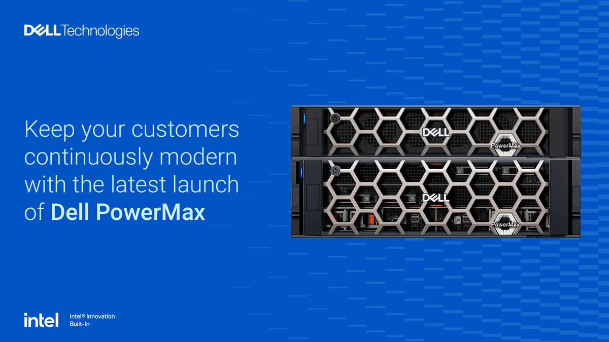 DellTechPartner's tweet image. Organizations can’t sit still in such a dynamic digital world. ⚡ 🌎 

Help your customers build breakthroughs with the #ContinuouslyModern Dell Tech #PowerMax.

Log into the partner portal and learn how 🔗 dell.to/46tf6E6