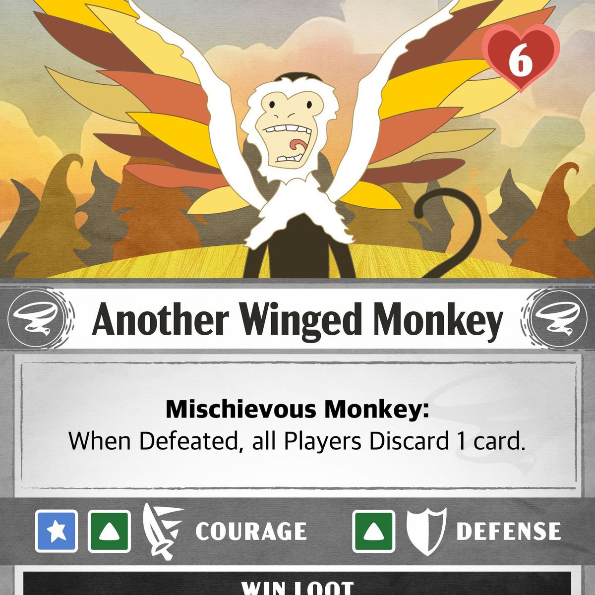 LOOKOUT!!!  The Wicked Witch of the West uses her Golden Cap to control the Flying Monkeys!

buff.ly/3rJaCdF 

#oz #wickedwitch #cardgame #flyingmonkey #dorothygale #toto #wizardofoz #dorothy #oz #noplacelikehome