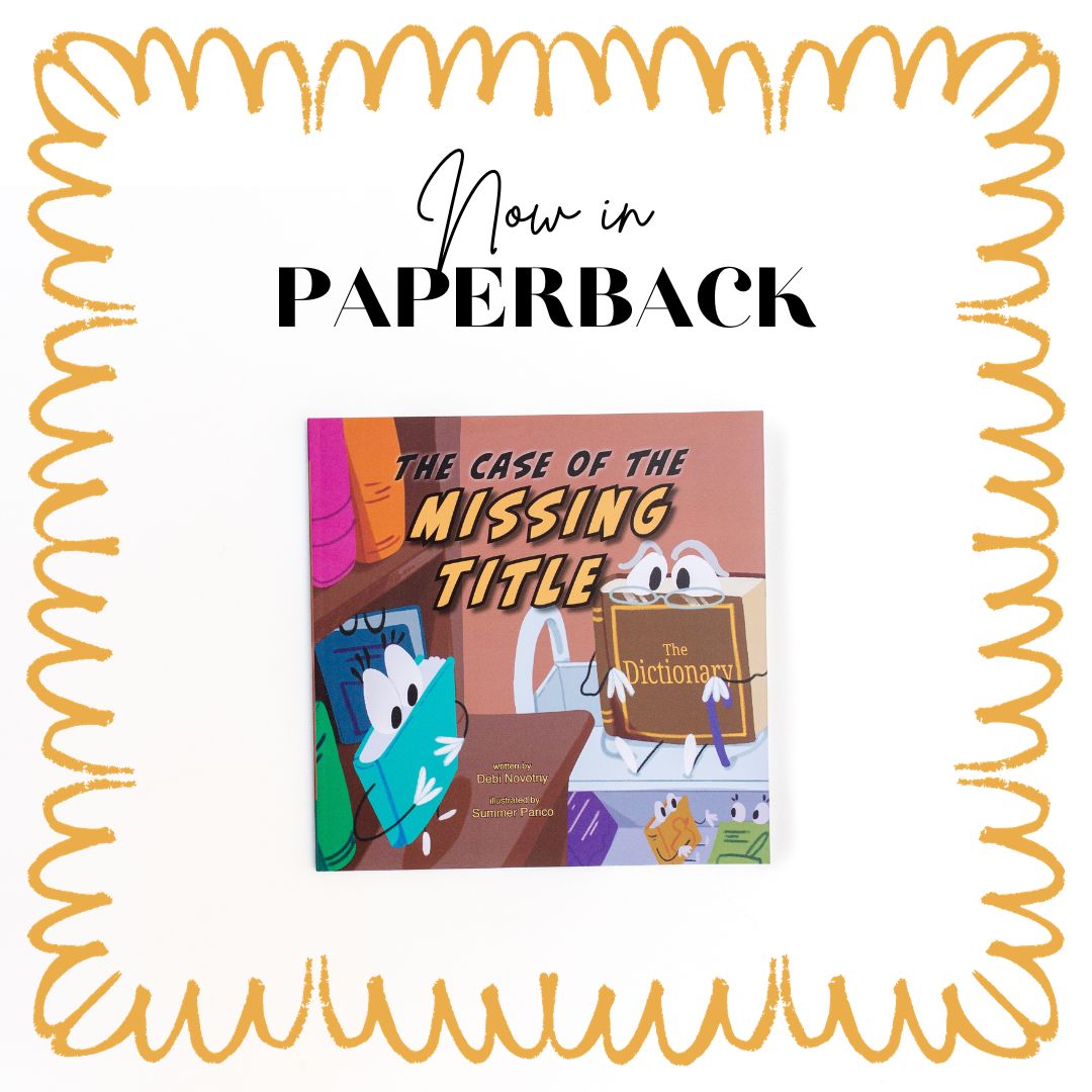 THE CASE OF THE MISSING TITLE is now in PAPERBACK! 🎉 Book returns to the library and is excited to be borrowed again. But his title is missing!  With clues from his pages, will Dictionary be able to help figure out where Book belongs? lawleypublishing.com/books/the-case… @NovotnyDebi