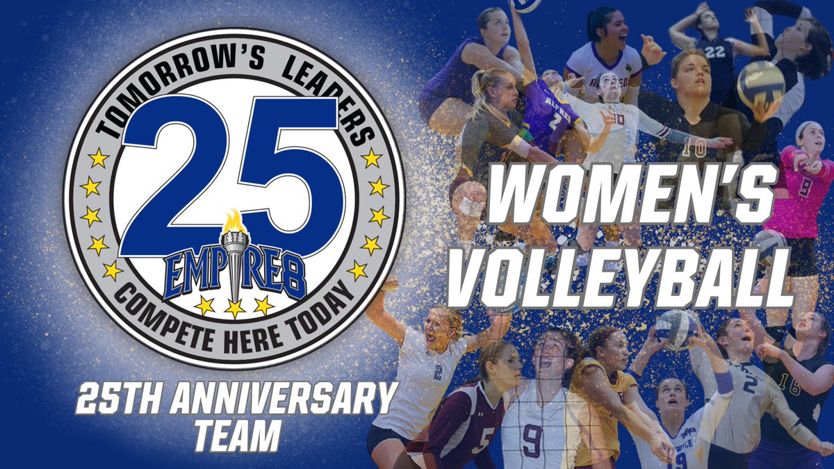 The Empire 8 announces Women's Volleyball 25th Anniversary Team empire8.com/news/2023/10/1…

#E8 #E8Proud #LeadersCompeteHere #WhyD3 #E825