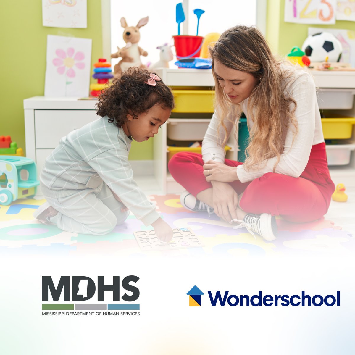 Exciting news! We've partnered with @wonderschools, a leading childcare management platform, to address MS childcare needs! Our focus recruiting and empowering educators, supporting providers, and creating sustainable childcare options statewide.Learn more:ow.ly/RoTN50PYhr3