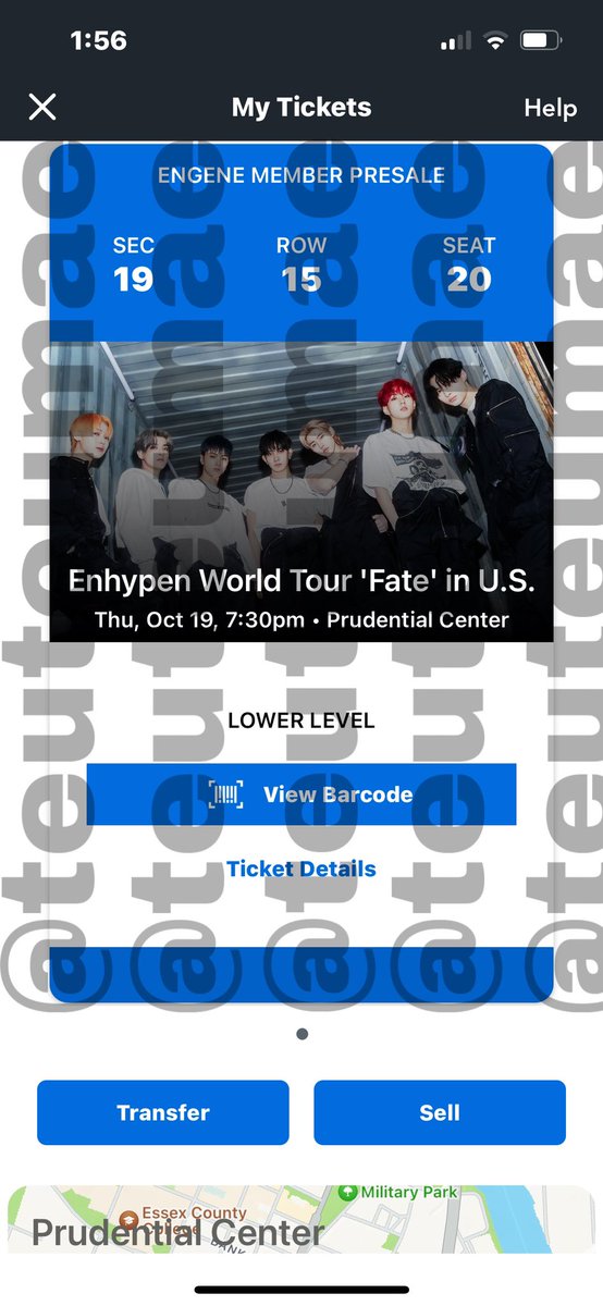 teuteumae's tweet photo. WTS 
Enhypen Fate US Ticket NY NJ
Thu, 10/19 at Prudential Center, Newark
Section 19 right in front of the extended stage!
$180 or QYOP (FV $260) via Venmo, Paypal, Zelle

Can give video proof and facetime! My friend can’t make it and I don’t go to concerts alone lol https://t.co/l6sKwgEvsr
