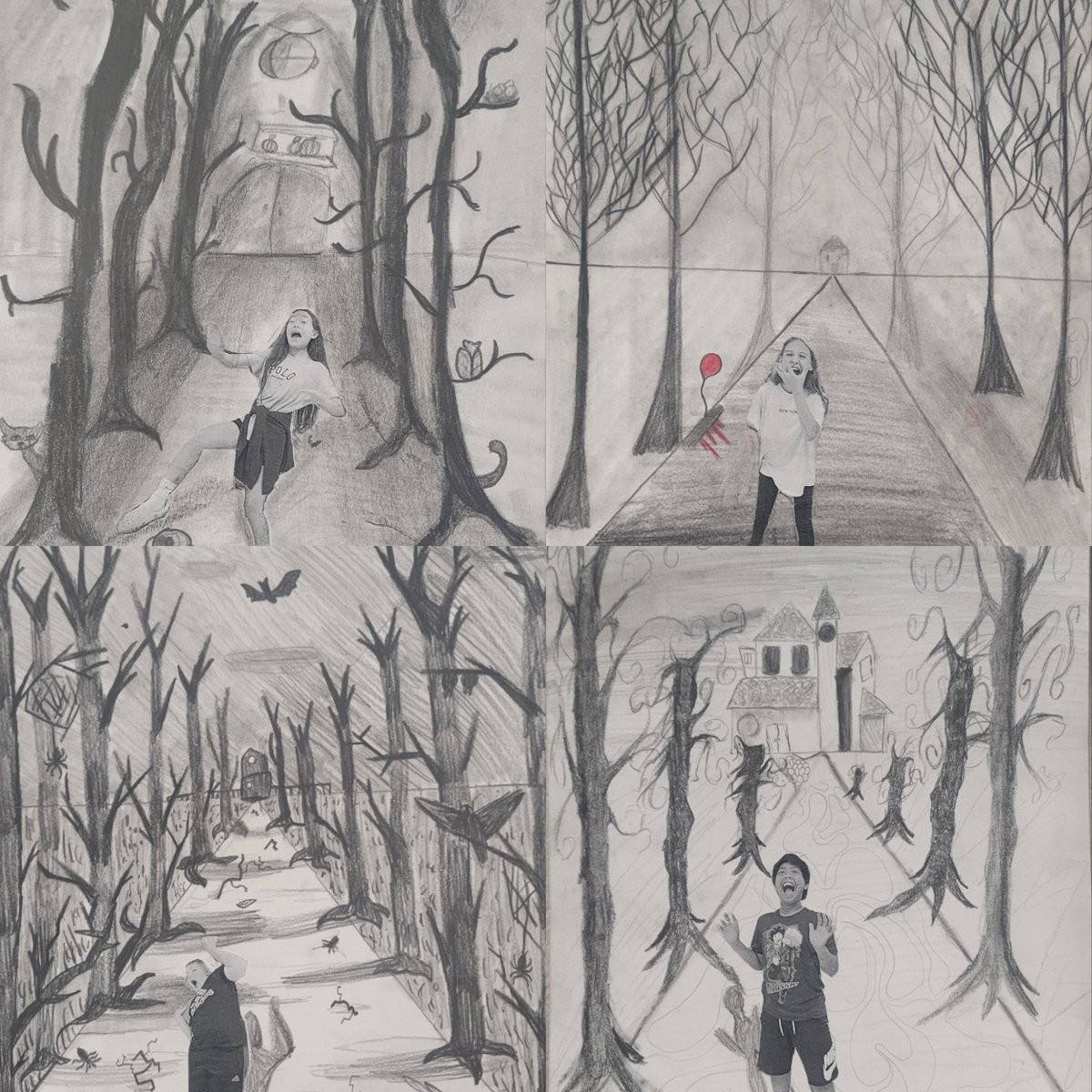 Check out 👀 this INCREDIBLE (and spooky) artwork created by some of our 6th grade artists! <a href="/BearBranchInt/">Bear Branch Intermediate</a>