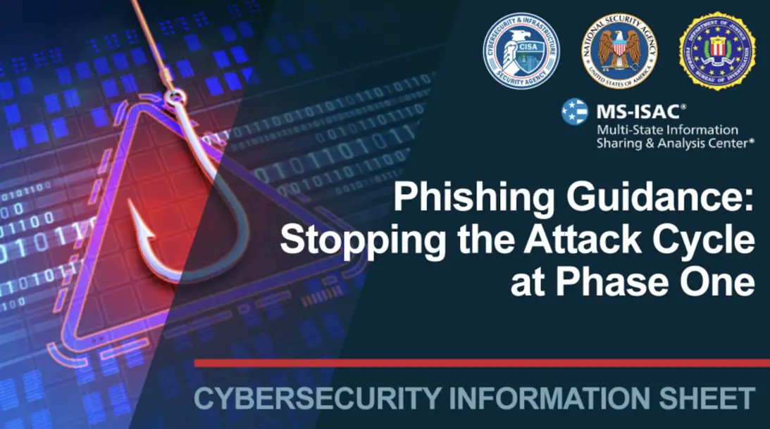 hyasinc's tweet photo. #CISA, #NSA, #FBI, and #MS-ISAC just released a new report in how to defend against #phishing attacks.
🔦 Notably, #ProtectiveDNS is deemed an essential best practice.
📎 Read the detailed report.
https://t.co/cguhUeCnmM #HYASProtect #AdversaryInfrastructure https://t.co/Chyz0vpGvo
