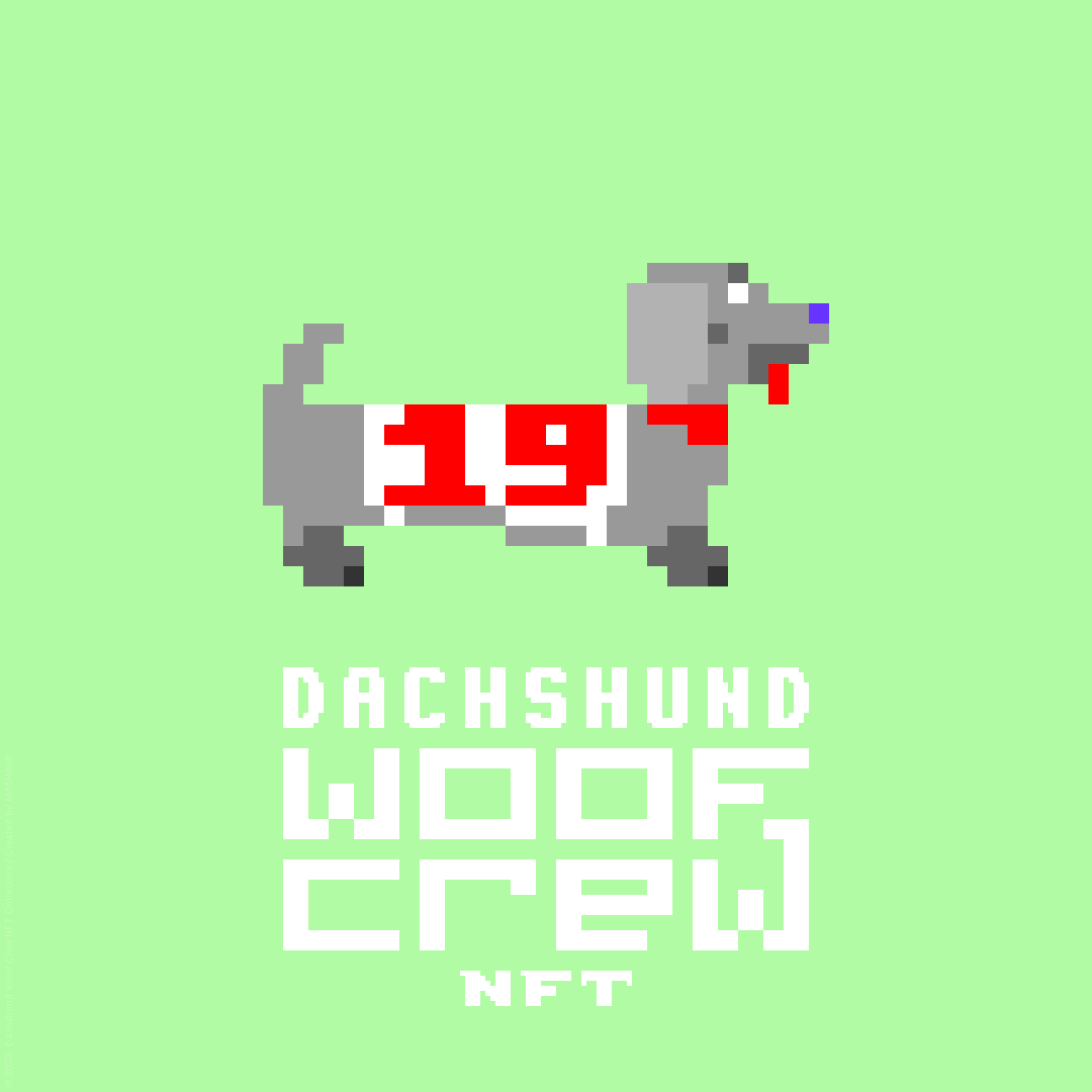 M15HA86's tweet photo. #19 Dachshund Woof Crew NFT
https://t.co/hZkhPl6gyA
= = = = = = = = = = = =
> #OpenSeaNFT > #PolygonNFTs > #pixelart > #PFP > #pixeldog > #dachshund > #woofcrew > #nftcollectors > #NFTCommmunity > #digitalart > #graydog > #NFTfam > #NFTProject > #Art > #puppies > #pixelartist https://t.co/mDliWQSfal