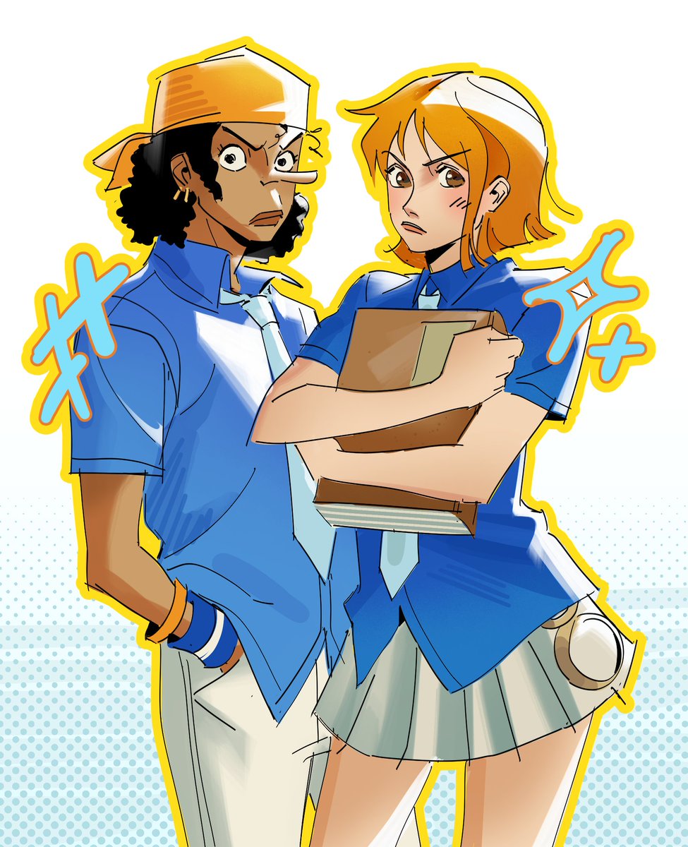 nami's w7 fit was so cute!!! i wish she matched outfits with usopp :(