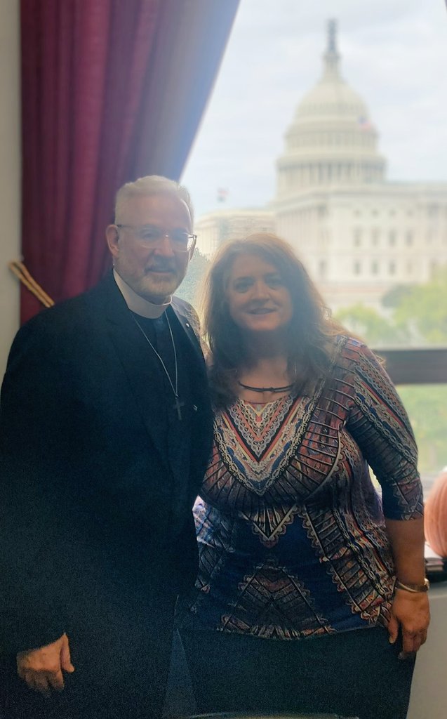 AnglicanUnion's tweet photo. Fr. Mike DeArruda @AnglicanUnion at Capitol Hill  with Rep. Cory Mills &amp; his team along with Elizabeth Hitto,Chief of Staff for Rep. Gus Bilirakis, whose office coordinated with Rep. Mills efforts to extract  Fr. Paul Jagoe &amp; his group from Israel amidst firefight. Thanks to  all https://t.co/LDtyXzhf0w