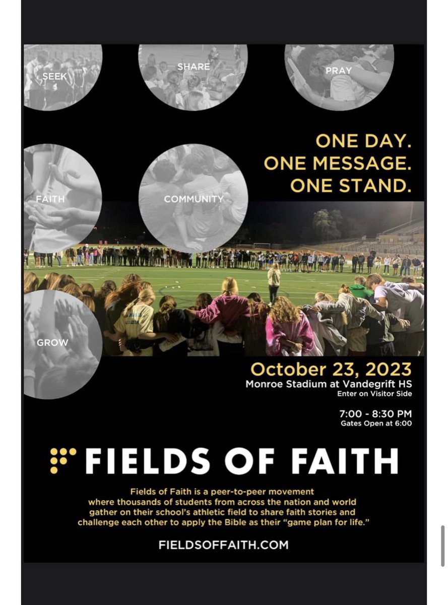 Reminder Monday we are hosting <a href="/teixeiramark25/">Mark Teixeira</a> <a href="/vandyfca/">FCA</a> during Pit and then <a href="/fieldsoffaith/">Fields of Faith</a> Monday evening. <a href="/fcatexas/">Texas FCA</a>