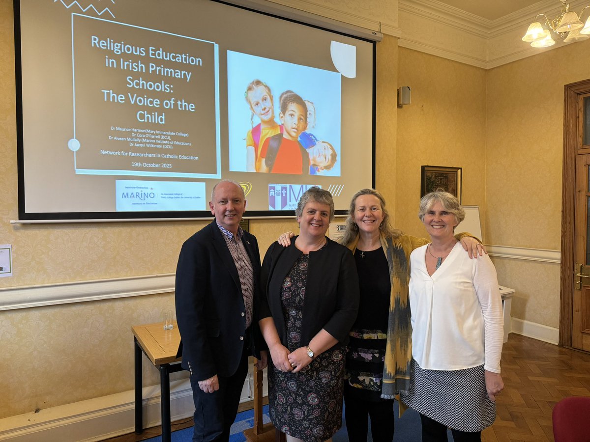 Sharing preliminary finds on children’s perspectives on religious education in Irish Primary School at NfRCE Conference @MICLimerick with @CoraOFarrell1 @AiveenMullally & @JWilkinson31 #childvoice @MICEducationFac @_IICS_