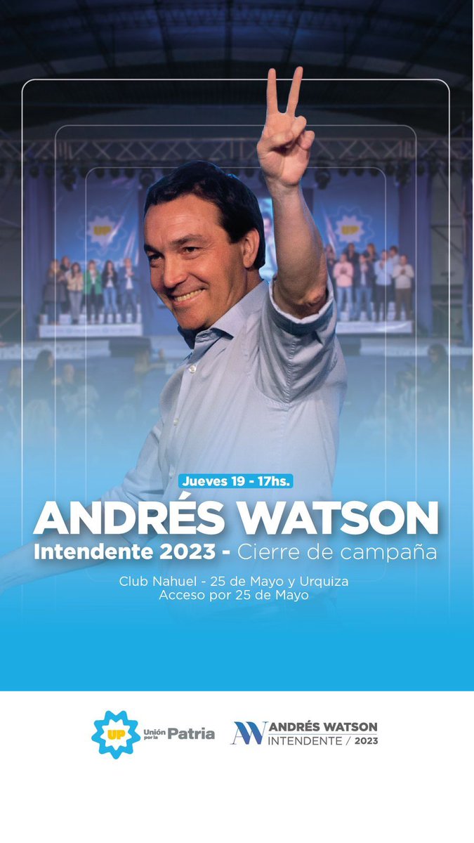 tavo_brana's tweet photo. #UnionPorLaPatria #MassaPresidente #AxelGobernador #AndresWatsonintendente #JulioPereyraConduccion https://t.co/yDeoJ9IqkQ