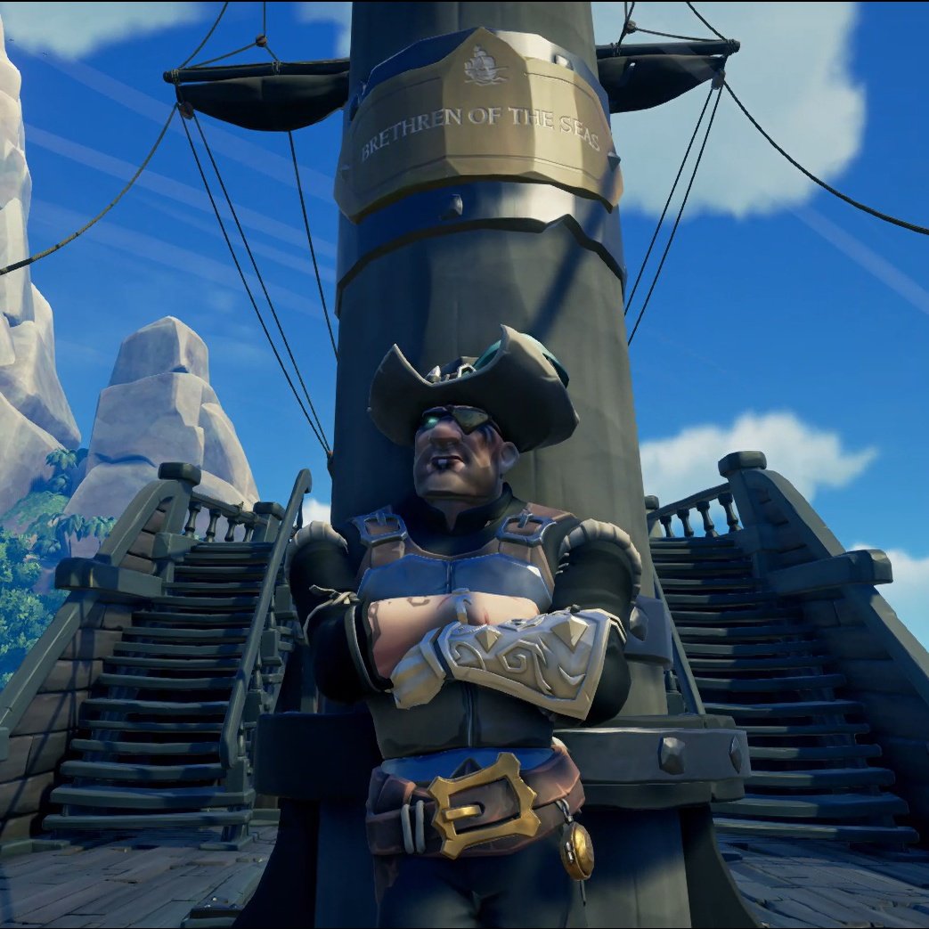 CtrlAltF8_ttv's tweet photo. Welp...there it is! My #SeaOfThieves guild has been created. The "Brethren of the Seas" is a thing now. The guild flagship is my galleon "The Sundered Heart". See you on the seas! #AdventureAwaits
#SOT #YoHoYoHo #aPiratesLifeForMe #BeMorePirate #Captaincy #WeShallSailTogether https://t.co/HQyBAGq28h