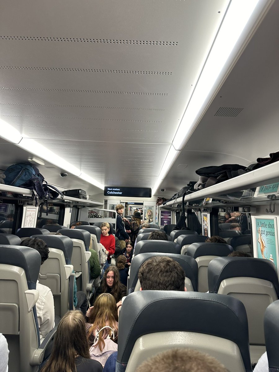 lozzaw04's tweet photo. @greateranglia This is unacceptable, this is the throughout  the WHOLE entire 7:02 train to Norwich, nobody can move, nobody can get off, everyone is stuck all the way from London Liverpool street all the way till Norwich. #trending2023 #trainline #greateranglia #trending https://t.co/nZvKeKpTsu