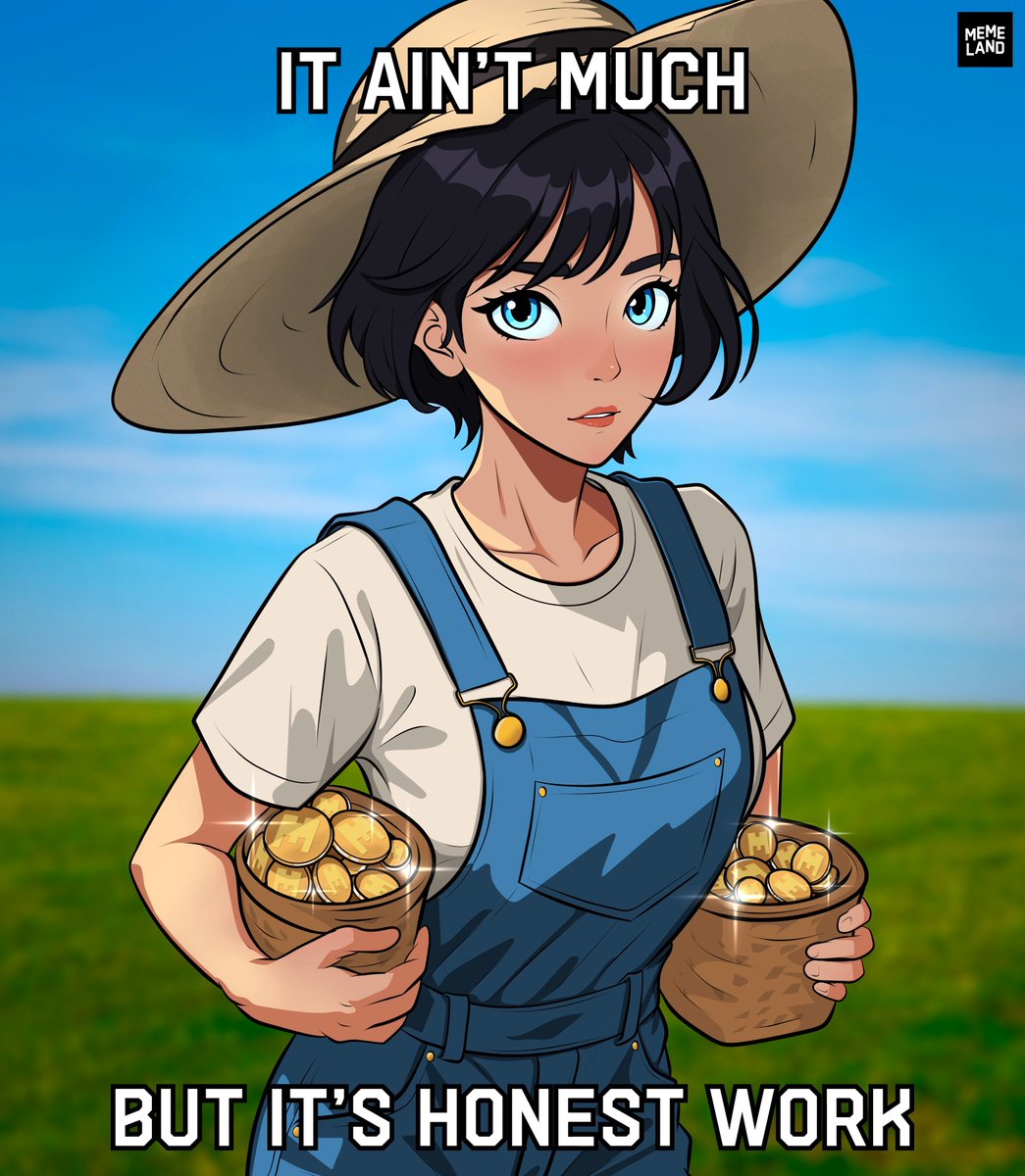 Hi, my name is <a href="/CesarCRDZO/">RexCesar</a>, and I’m a $MEME (<a href="/Memecoin/">Memecoin</a>) farmer at <a href="/Memeland/">Memeland ❤️ Memecoin</a>.

On my honor, I promise that I will do my best to do my duty to my own bag, and to farm #MEMEPOINTS at all times.

It ain’t much, but it’s honest work. 🧑‍🌾