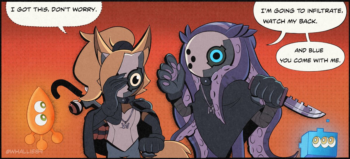 Whallie89's tweet photo. More content from my au where Mimic and Whisper are the protagonists, survivors of the betrayal of the other members of the Diamond cutters (and Mimic is a good guy)
Whisper never had the blue wisp, just the orange one.

#whisperthewolf #mimictheoctopus #SonicIDW https://t.co/8S9sppE7iv