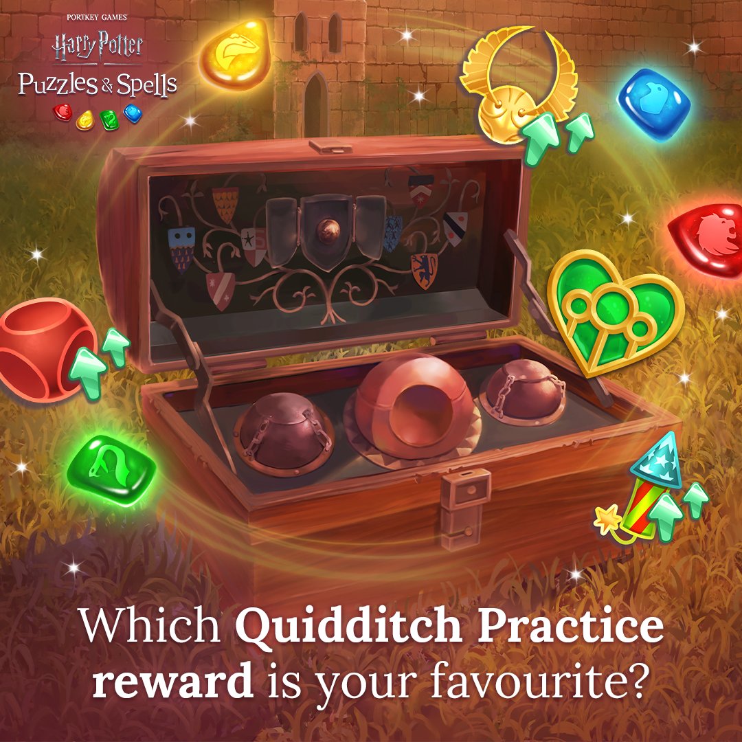 HPPuzzlesSpells's tweet photo. With such incredible rewards and buffs to earn, Quidditch Practice is worth your while! Which reward is your favourite to have for Club Quidditch? Play now ➡️ https://t.co/QgE8mjsCFw
#HarryPotter #PuzzlesAndSpells #ClubQuidditch #QuidditchPractice https://t.co/Im6Ps29YzD