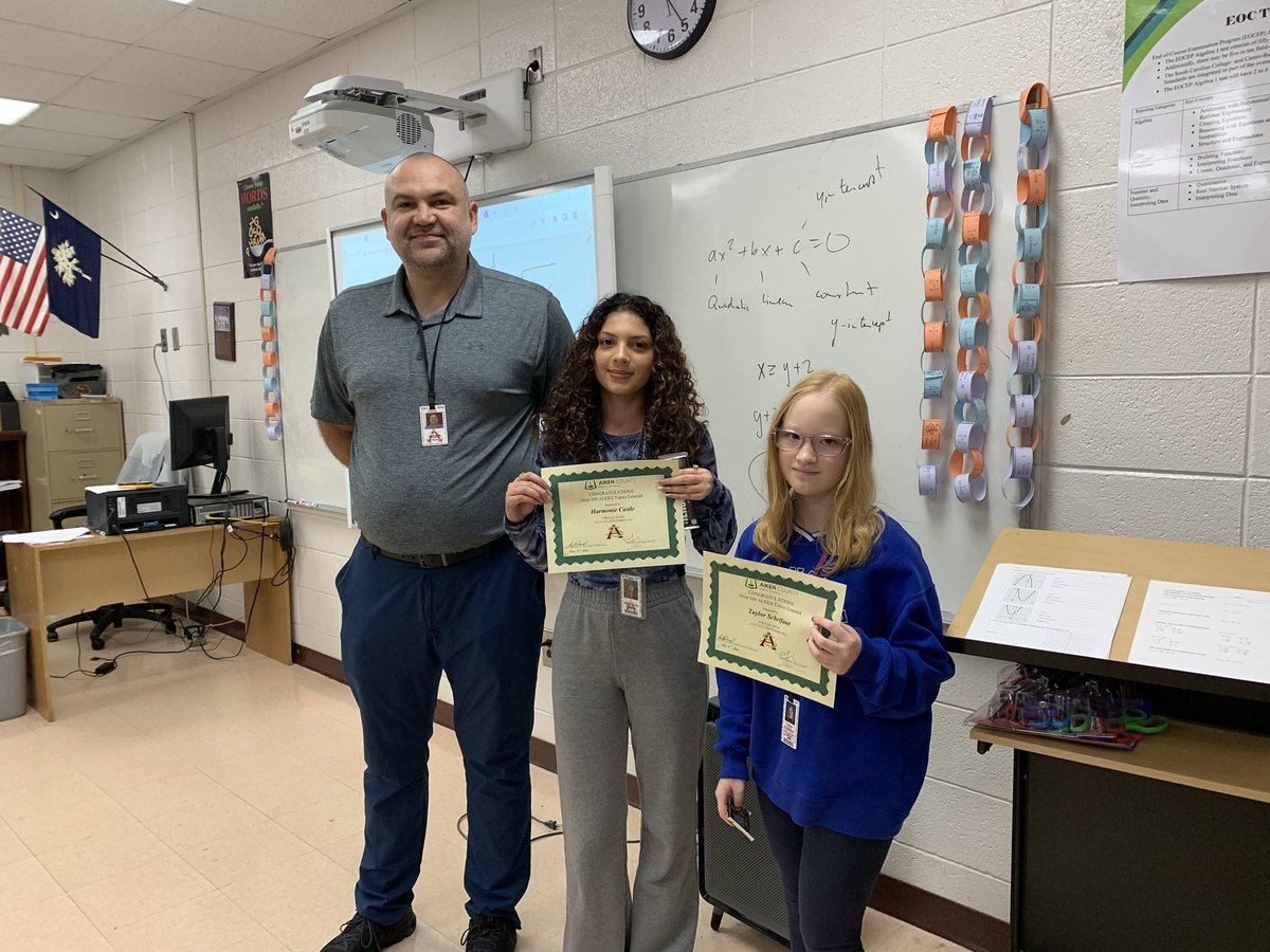 Aiken Public Schools HS Math (@aiken_hs) on Twitter photo Celebrating Mr Jokulis’ students that go above and beyond. Over 100 topics mastered in #ALEKS 1st quarter. <a href="/SouthAiken/">South Aiken High School</a> <a href="/AikenPublicSch/">AikenCoPublicSchools</a> #CSTatwork #acpsdmath Celebrating Mr Jokulis’ students that go above and beyond. Over 100 topics mastered in #ALEKS 1st quarter. <a href="/SouthAiken/">South Aiken High School</a> <a href="/AikenPublicSch/">AikenCoPublicSchools</a> #CSTatwork #acpsdmath
