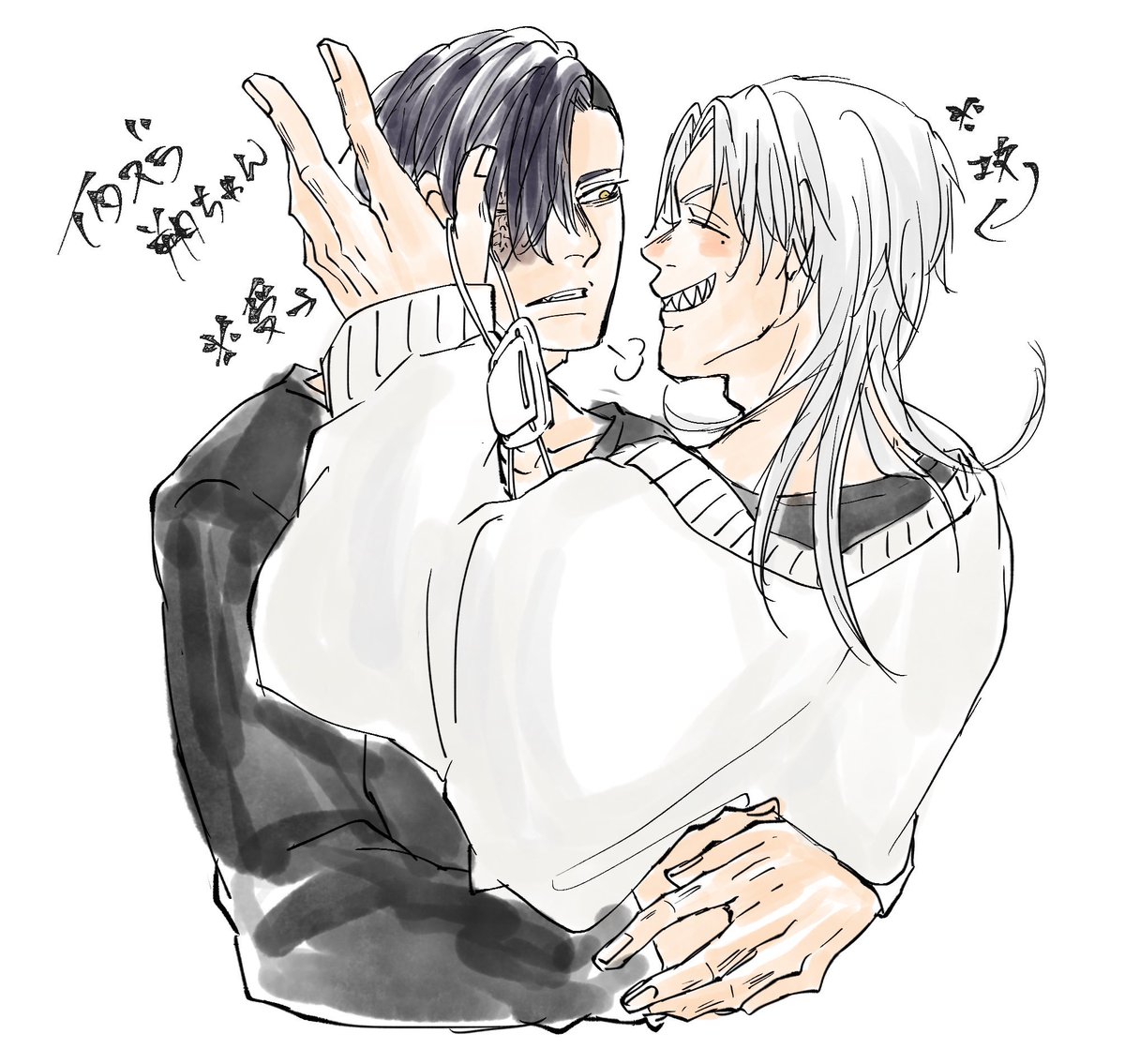 戯れ⚪️⚫️

#モノクロカラー