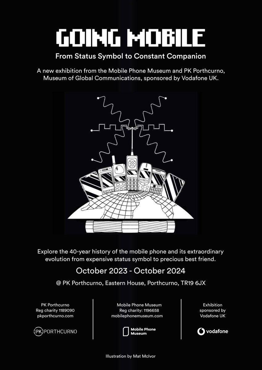 We're pleased to announce that our new exhibition, ‘Going Mobile’ is open to the public this Saturday! 📱

Learn more about the exhibition by visiting our website: pkporthcurno.com/exhibitions/go…

See you there! 👋

<a href="/phone_museum/">MobilePhoneMuseum</a> <a href="/VodafoneUK/">Vodafone UK</a>