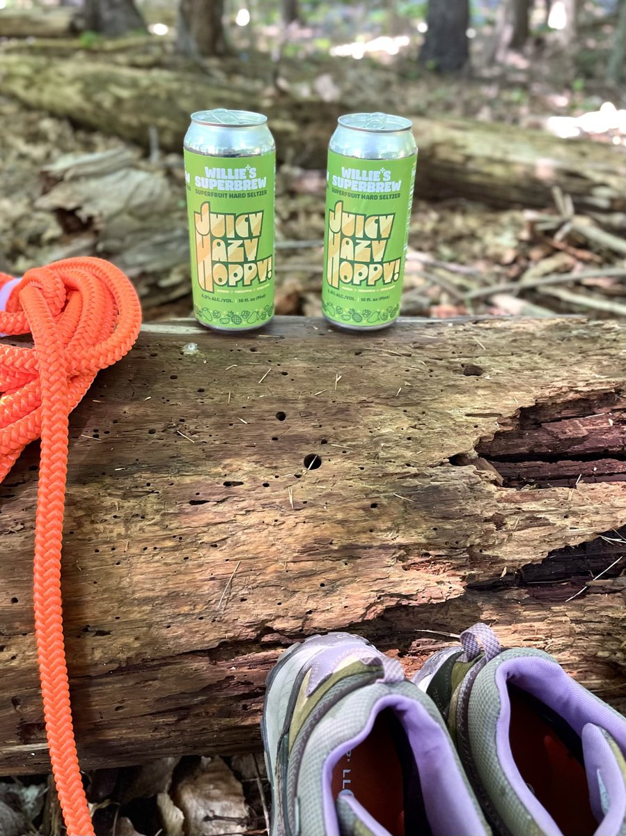 Work hard, play harder. After a long day on the trail, make sure a cold Willie's Superbrew awaits at the end of your trek. #WilliesSuperbrew #HardSeltzer #GuiltFree