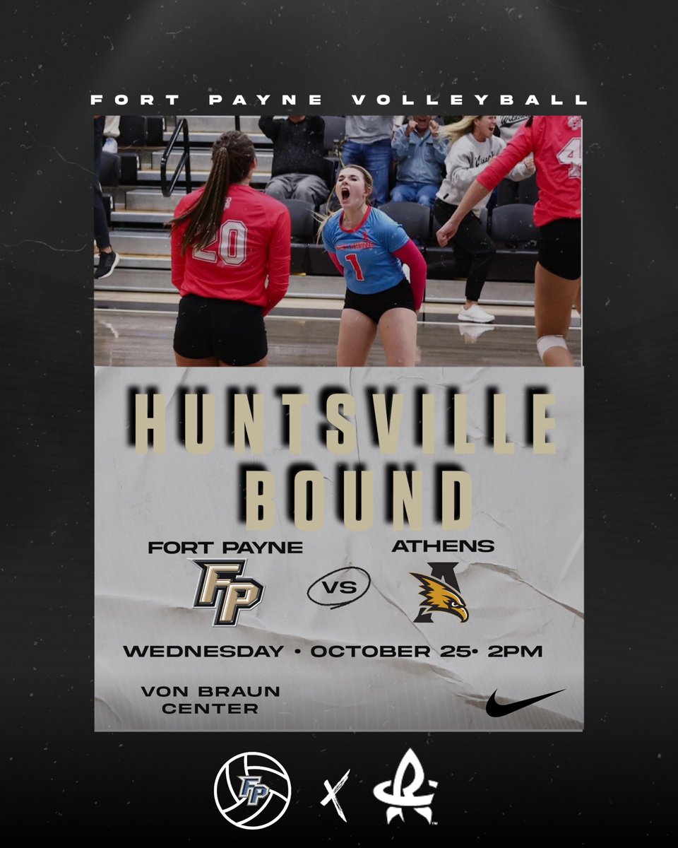 Rocket City, here we come. 
#FPVB