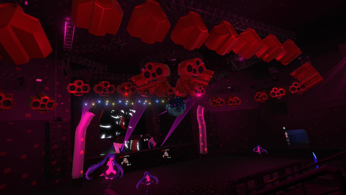 to2ki3's tweet photo. agePoidはResoniteにさらにパワーアップして引越ししました

VRDJイベント不定期開催中！
イベント外でもワールド開けてる時は遊びに来てください！見学大歓迎です（大体フレ+なのでto2ki3 にフレンド申請）

#Resonite https://t.co/Ltu36W9Ftg