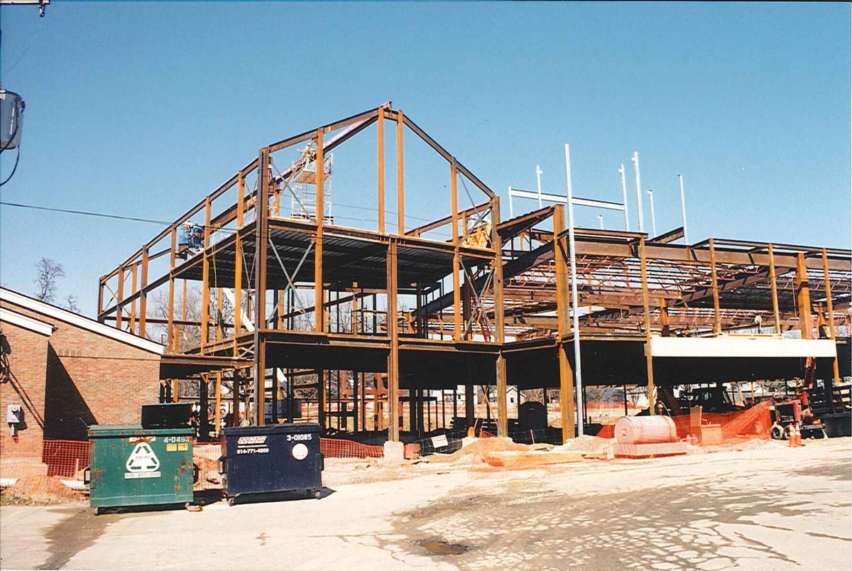 Throwback to March 1997, when the library’s atrium, parking garage, and Adult Services department were being built! #ThrowbackThursday