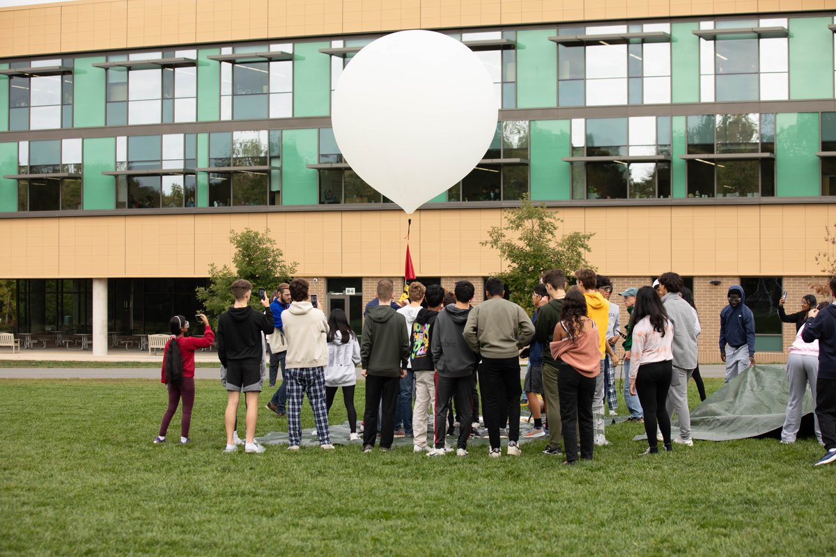 LCPS_Academies's tweet photo. Special thanks to @LoneStarTrackin for providing GPS tracking of our high-altitude balloon!  The balloon launched yesterday from the Academies and was recovered today (thanks to the GPS signal) in Maryland.  Students will begin conducting experiments with the recovered payload. https://t.co/rqDwZsMnsr