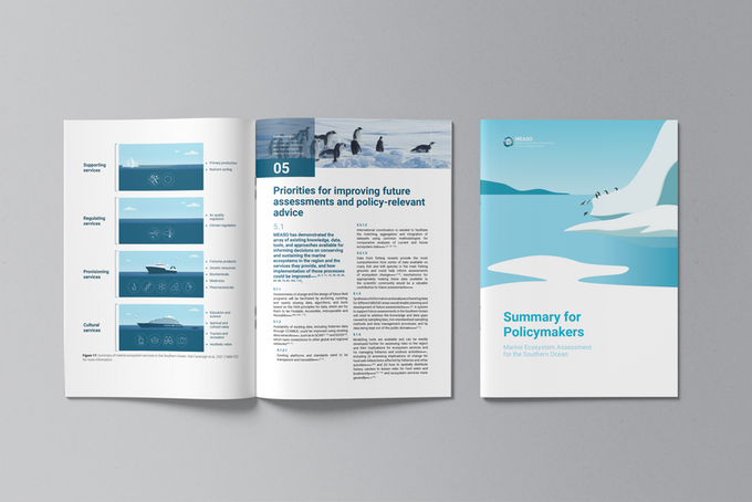 We are so proud of @MEASO20 and its team- a core activity of @ICED_antarctic for 5 yrs. The findings of >200 scientists from 19 countries on the future for Southern Ocean ecosystems has been distilled into this timely Summary For Policy Makers zenodo.org/records/8359585