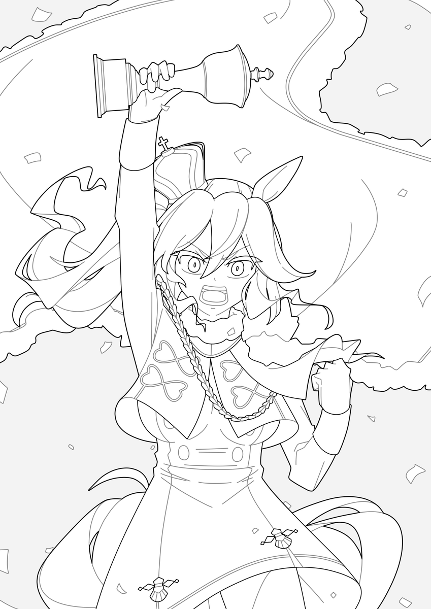 russian emperor lineart (commission wip) 