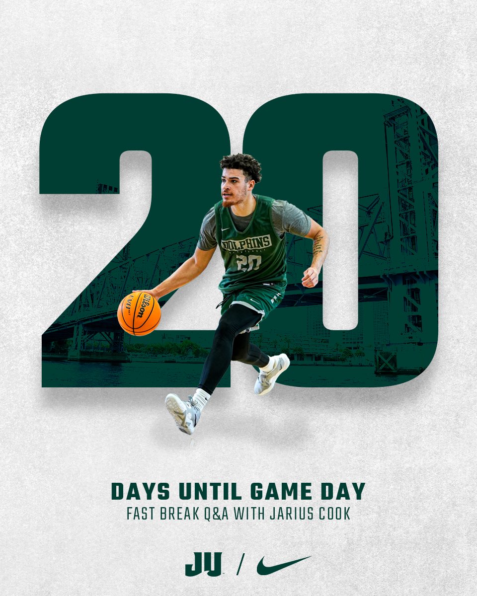 JAX_MBB's tweet photo. How does Jarius Cook spend his non-basketball time?

Get to know the guard more in his Fast Break Q&amp;A

#JUPhinsUp x #TRUE https://t.co/Do0BkVHZYK