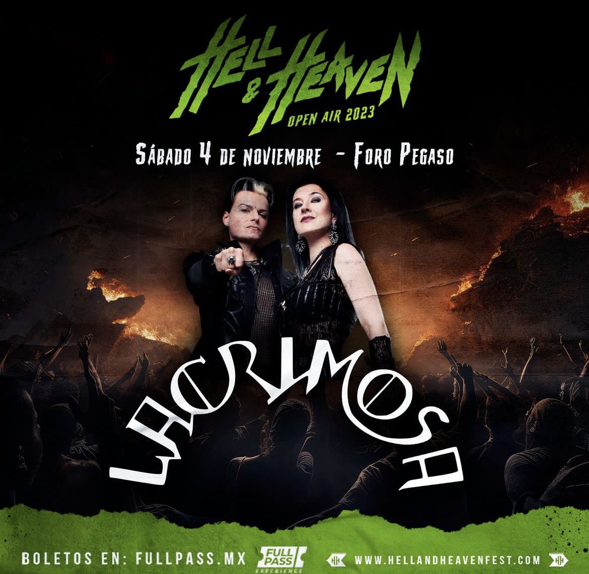 Hell &amp; Heaven 2023
Lacrimosa - Sábado 04 Noviembre!!
.
.
.
.
.
.
.
.
.
.
.
.
<a href="/hhopenair/">Hell And Heaven Open Air</a> 
@lacrimosa_official 
#metaltopmx