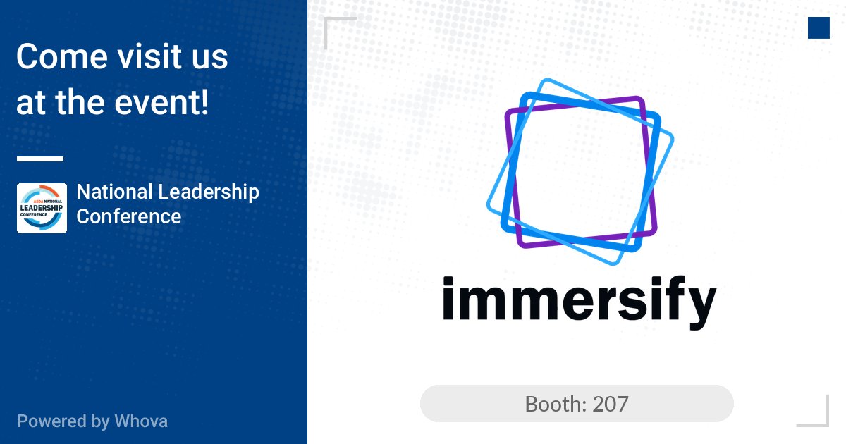 Who is ready for the <a href="/sc_asda/">South Carolina American Student Dental Association</a> National Leadership Conference? 

Stop by our stand to discover how Immersify is revolutionising dental education!

If this is something you're interested in hearing more about, visit our stand, or book a meeting here: bit.ly/3P662zi