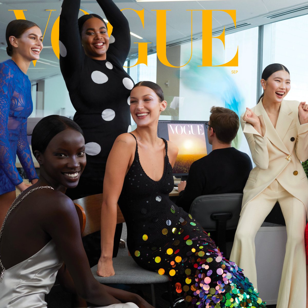 vogue doing editorials about their office space and moves is always so funny to me