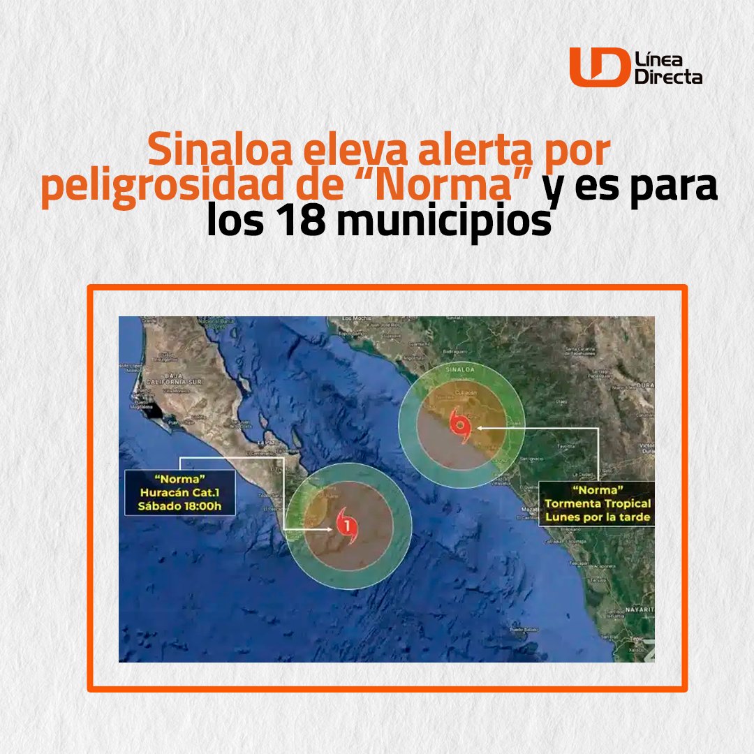 linea_directa's tweet photo. ➡ #Sinaloa pasó en las últimas horas de tener la alerta azul por acercamiento de ciclón tropical a la color verde que ya lo indica con peligrosidad moderada por reducción de su distancia. @conagua_clima @PC_Sinaloa 
https://t.co/CarqSOopA6 https://t.co/02zWHlVw0S