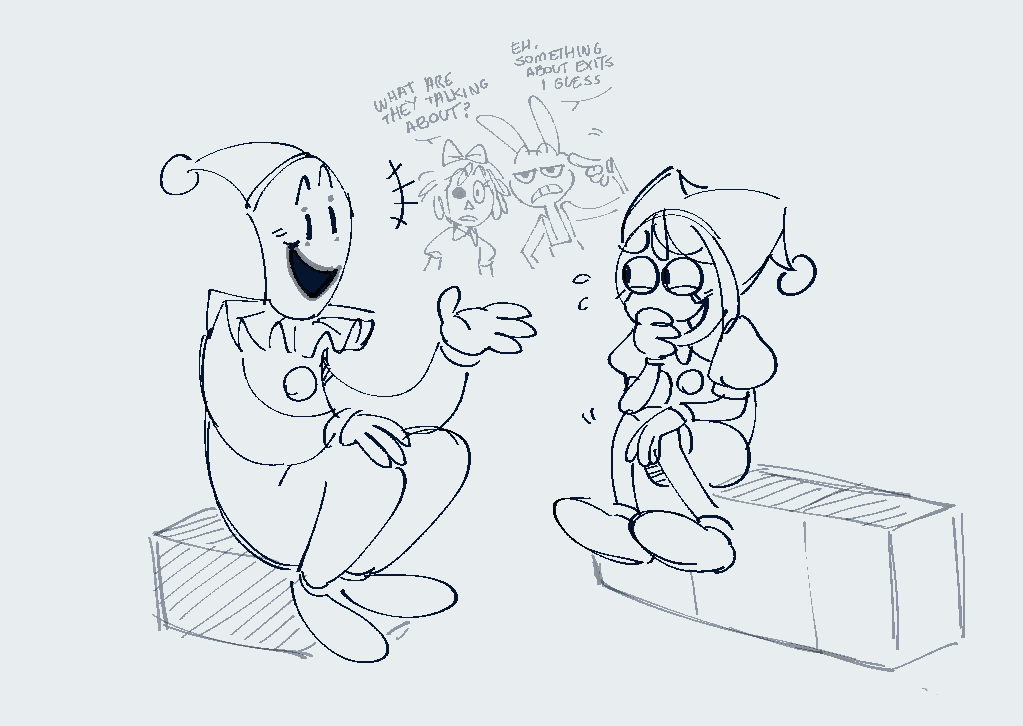 what-if concept where kaufmo didn't got abstracted and he and pomni got to co-exist #theamazingdigitalcircusfanart #TheAmazingDigitalCircus;