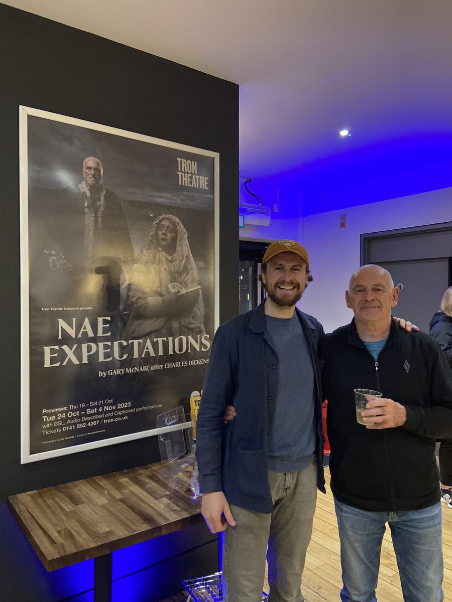 Beyond excited to be taking in the first preview of Nae Expectations with the legend Andy Arnold. Very proud to have written the last show of his 16 years at the Tron. What a legacy to be a part of.