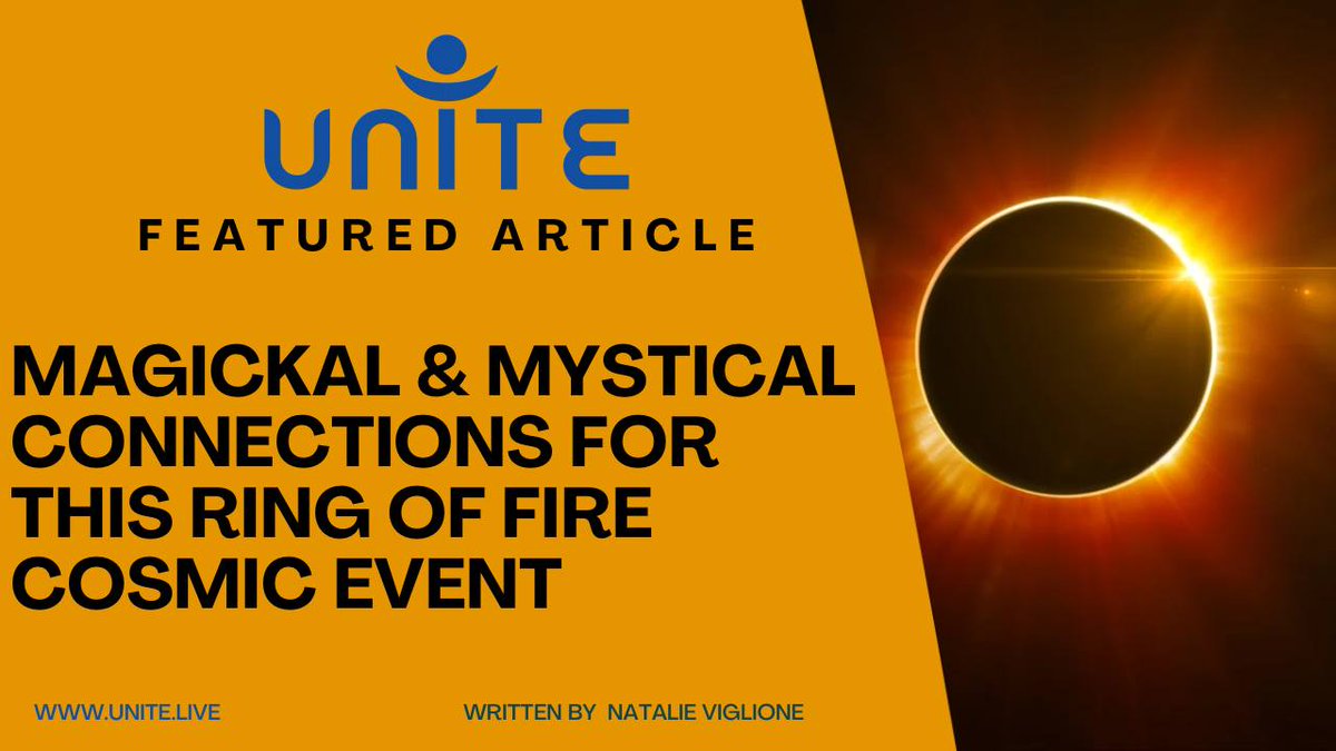 DiscoverUnite's tweet image. 🌌✨ Explore the mystical and magickal connections of the Ring of Fire Cosmic Event on Oct. 14, 2023, with Natalie Viglione! 🪄🔮 Discover the secrets of the cosmos and the enchantments woven by this celestial dance. 🌟 Link in bio! #CosmicEvent #MysticalConnections #RingOfFire