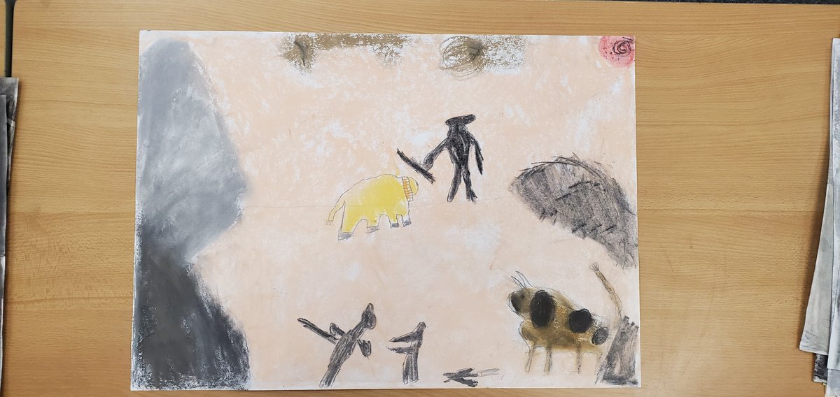 mpaherricka's tweet photo. In 3AH we put all our Art techniques to the test today and created our final Cave Art piece #Artmacaulay https://t.co/HYjNApU5vH