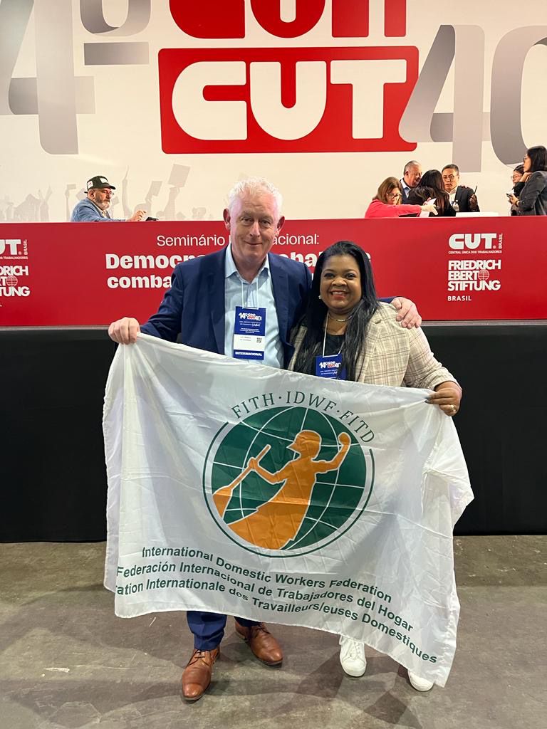 Congratulations <a href="/CUT_Brasil/">CUT Brasil</a> on your Congress! We are proud to have our Executive Committee Member <a href="/RuthDia20433595/">Ruth Diaz</a> representing our Federation at this important event in solidarity with workers' movements in the city of #saopaulo!
Long Live CUT!