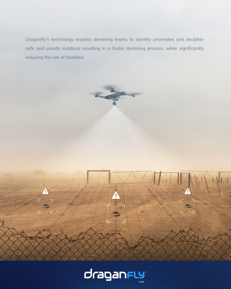BoltonRich's tweet photo. Draganfly's work in landmine detection technology not only offers a lucrative opportunity but also contributes to a safer world, a win-win for investors.
#Draganfly 
$DPRO $TSLA $BTC.X https://t.co/XK9FLZUTho
