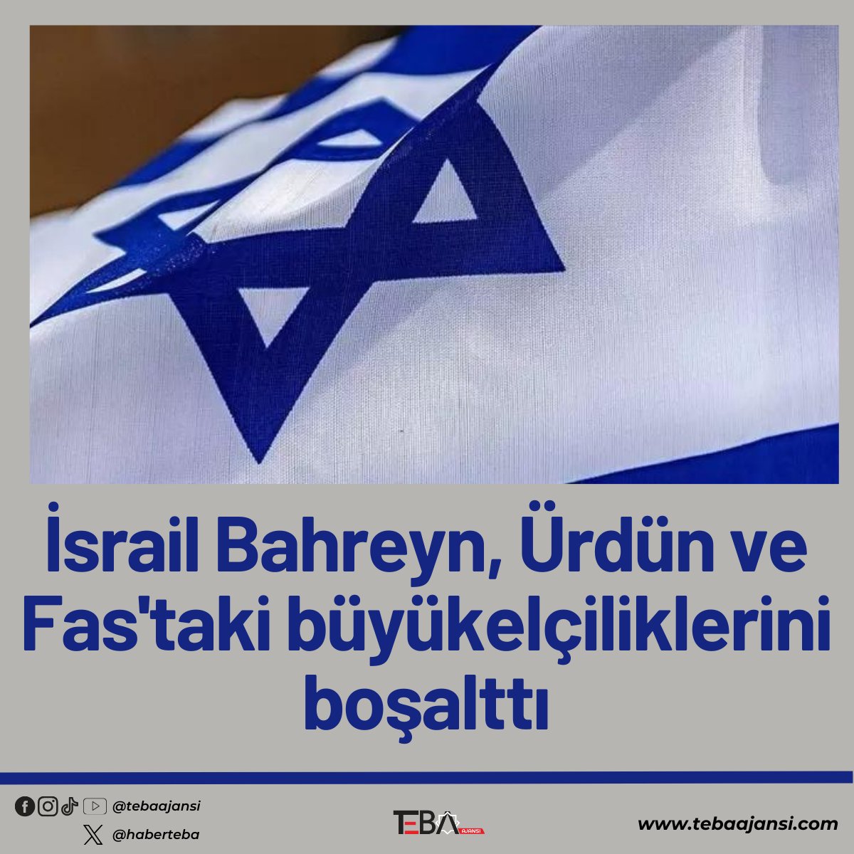 haberteba's tweet photo. İsrail Bahreyn, Ürdün ve Fas'taki büyükelçiliklerini boşalttı

Detaylar linkte...
https://t.co/zdCyAwsXOS https://t.co/p8enjUVtVP