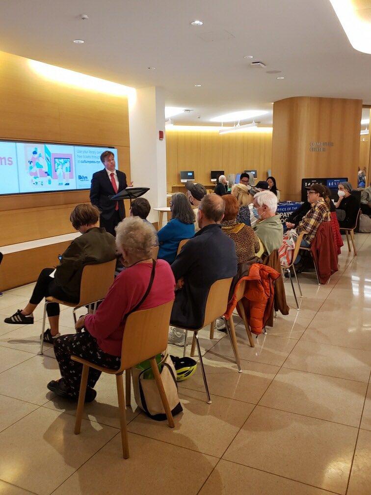 Thank you to everyone who showed up to last night's Town Hall to speak with me and other government representatives, as well as to the Central Brooklyn Library by Grand Army Plaza for hosting.