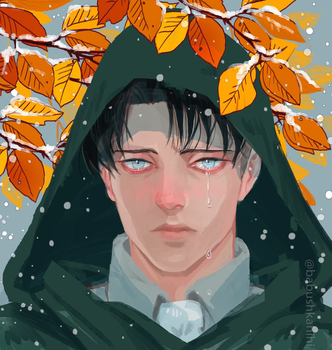 「Cold tears #eruri 」|🏳️‍🌈Babuのイラスト