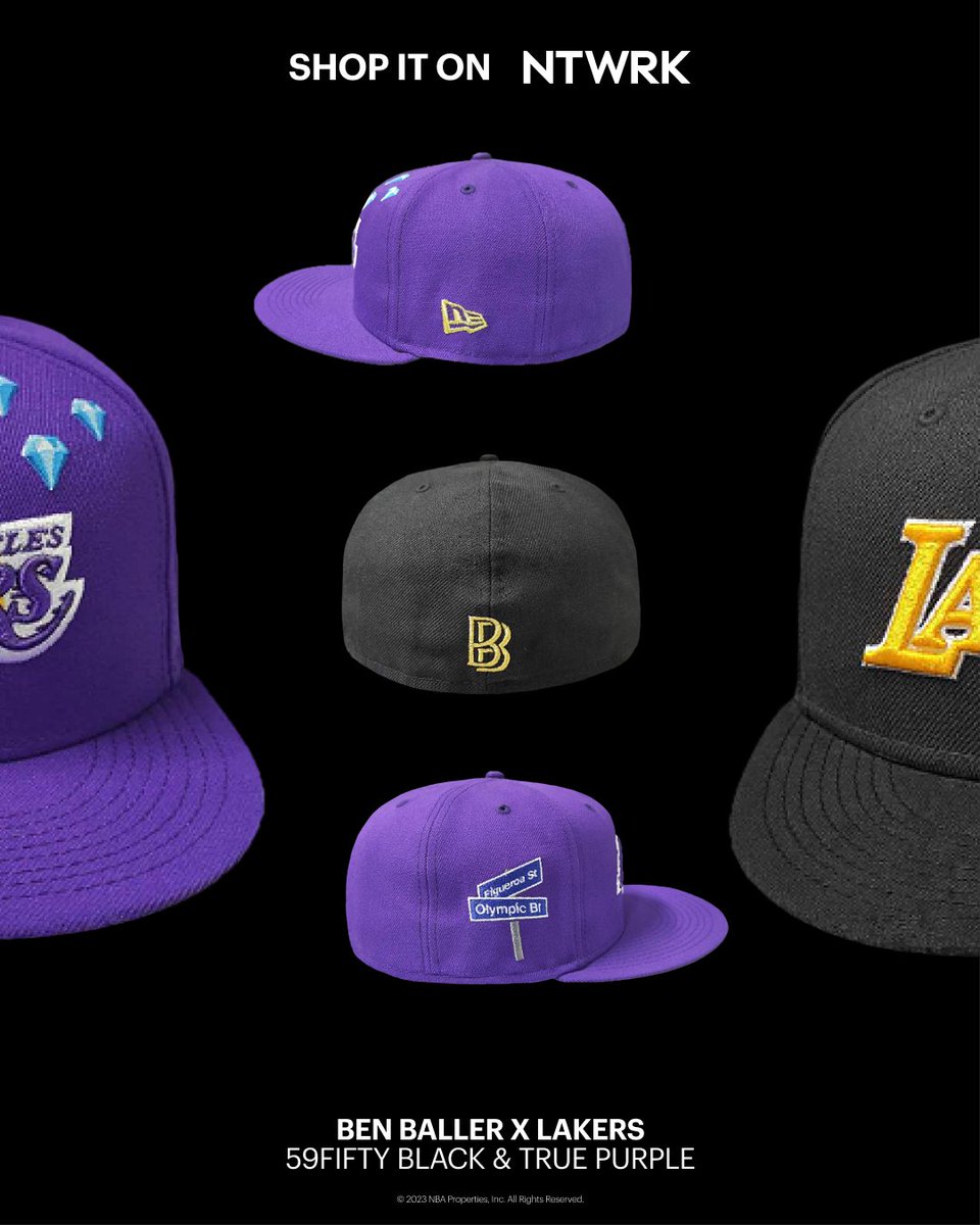NTWRKLIVE's tweet photo. LAKER NATION 📷📷 The @BenBaller x @Lakers x @NewEraCap NBA official fitted cap is finally here!

“As a true LA native who was born & raised in Koreatown and been a life long Lakers fan who bleeds Purple & Gold, this is a dream come true and full circle moment.” - @BENBALLER 

Shop it on NTWRK next Wednesday, 10/25 at 6pm ET / 3pm PT. Link in bio.